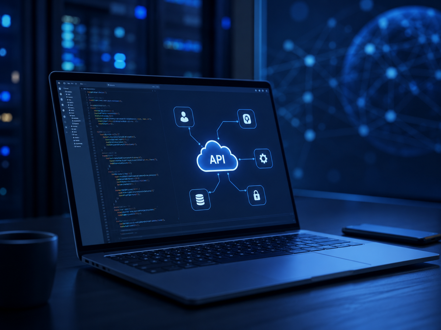 Ноутбук с визуальной схемой API-интеграций